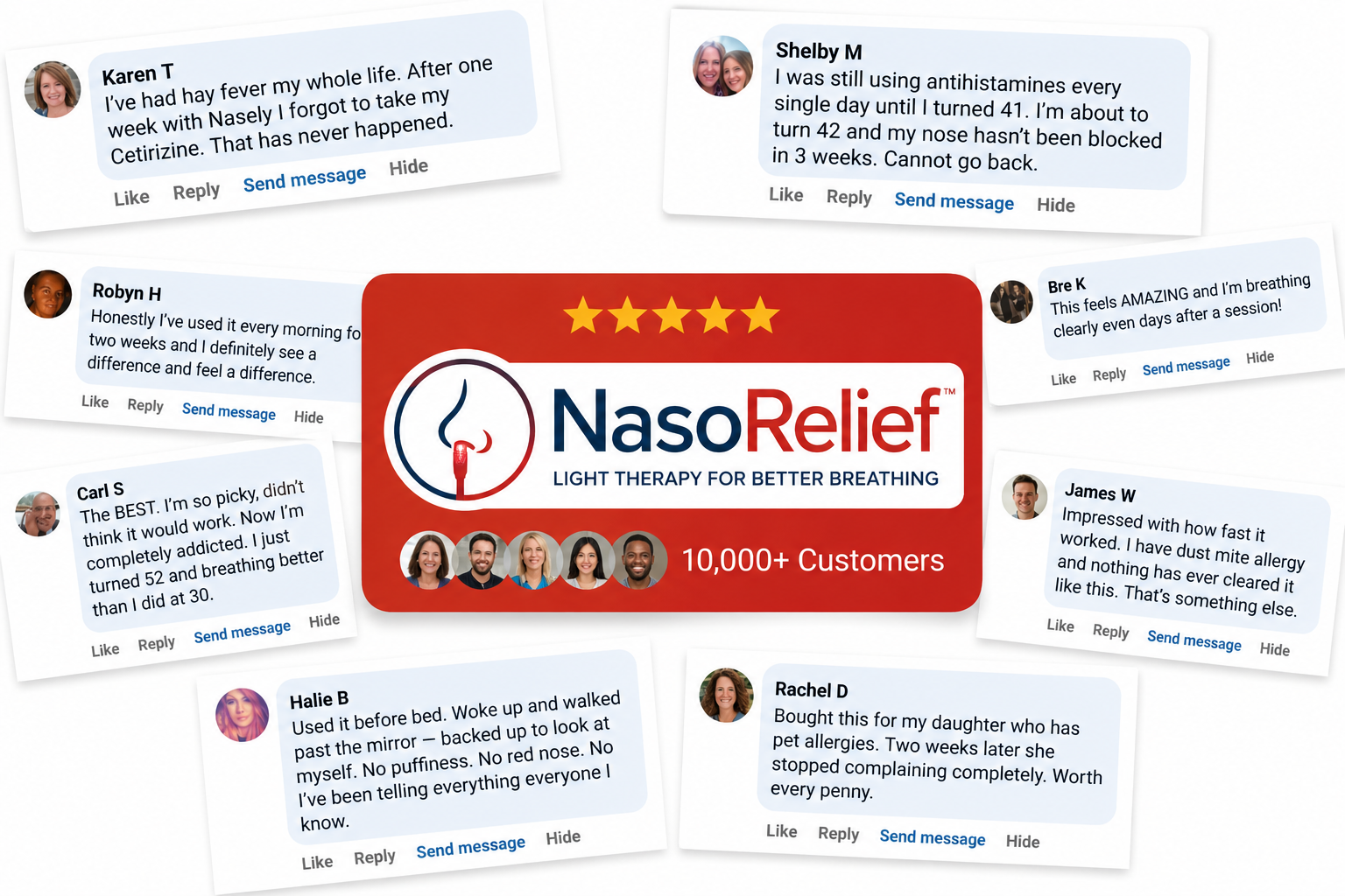 NasoRelief Phototherapy Rhinitis Intranasal LED Couples Pack